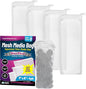 Aquatic Experts Max Flow Filter Media Bags - Durable, Secure with Plastic Zipper, for Aquarium and Pond, Zipper, 3" x 8" - 4 Pack
