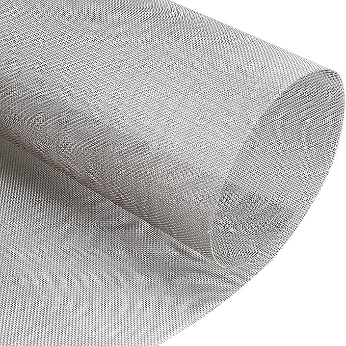 Stainless Steel Woven Wire Mesh Window Screen Mesh, Stainless Steel Woven Wire Mesh, 16 Mesh Rodent Proof Insect Screen, for DIY, Vent, Filter, Window & Garden