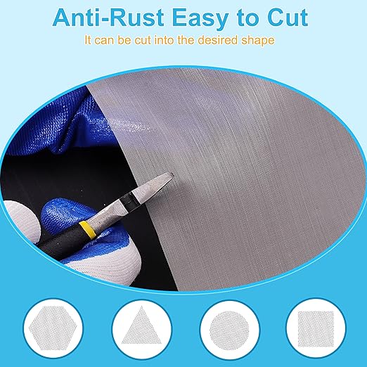 8 Pcs 13x9 (33cmx23cm) 120 Mesh 304 Stainless Steel Wire Mesh Sheet, Rustproof Metal Mesh Sheet Screen for DIY Crafts, Vent Covers, Garden Fencing, Window Protection & Industrial Filters