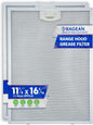 Bagean Stove Hood Vent Filter 11.81" x 16.25" BPPFA30 Compatible with Broan Range Hood Filter Replacement - Aluminum Mesh Kitchen Overhead Fan Screen - Blocks Grease & Filters Over Oven Air (2-Pack)