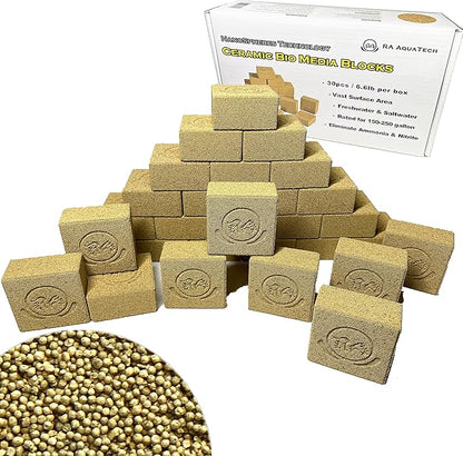 Ceramic Filter Media Block 30 Block 6.6 lbs Pack