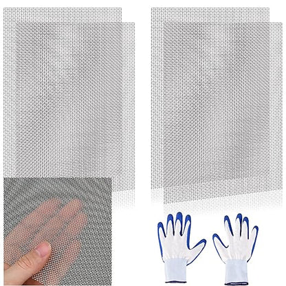 4 Pcs 13x9 (33cmx23cm) 20 Mesh 304 Stainless Steel Wire Mesh Sheet, Rustproof Metal Mesh Sheet Screen for DIY Crafts, Vent Covers, Garden Fencing, Window Protection & Industrial Filters
