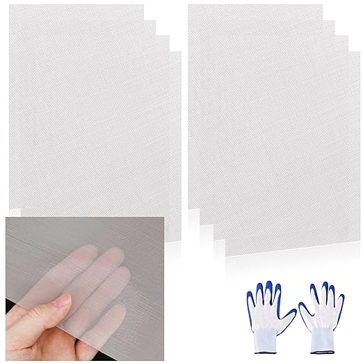8 Pcs 13x9 (33cmx23cm) 120 Mesh 304 Stainless Steel Wire Mesh Sheet, Rustproof Metal Mesh Sheet Screen for DIY Crafts, Vent Covers, Garden Fencing, Window Protection & Industrial Filters
