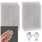 8 Pcs 13x9 (33cmx23cm) 5 Mesh 304 Stainless Steel Wire Mesh Sheet, Rustproof Metal Mesh Sheet Screen for DIY Crafts, Vent Covers, Garden Fencing, Window Protection & Industrial Filters