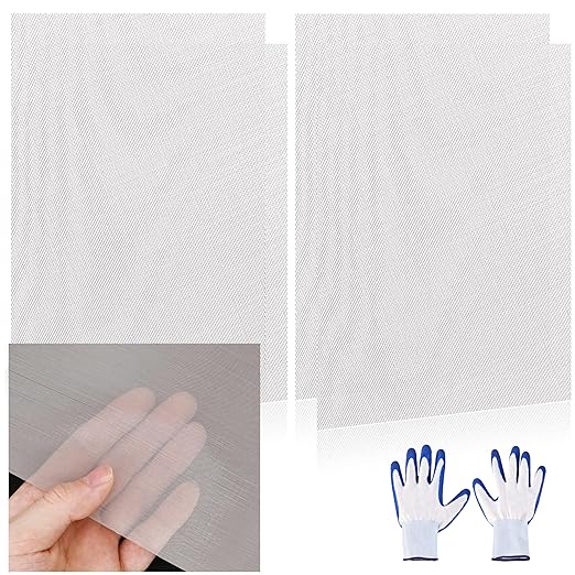 4 Pcs 13x9 (33cmx23cm) 120 Mesh 304 Stainless Steel Wire Mesh Sheet, Rustproof Metal Mesh Sheet Screen for DIY Crafts, Vent Covers, Garden Fencing, Window Protection & Industrial Filters