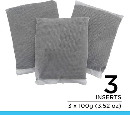 Fluval Carbon Filter Media for Aquariums, Premium Bituminous Carbon Inserts, 100-gram Nylon Bags, 3 Count (Pack of 1), A1440